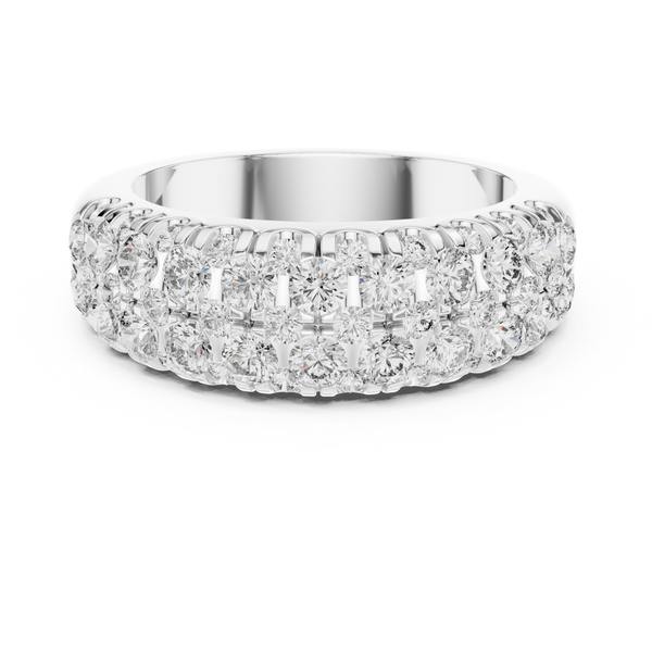 1.92ct TW Round Lab-Grown Diamond Pavé Dome Band
