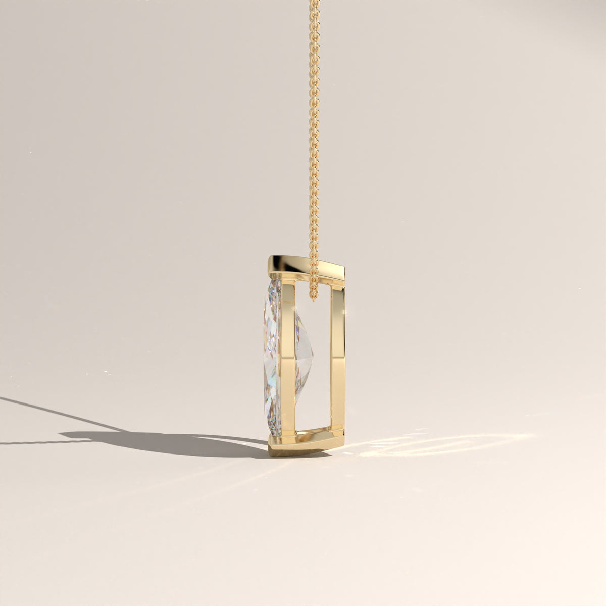 1ct Marquise Lab-Grown Diamond Pendant Necklace – Vivienne