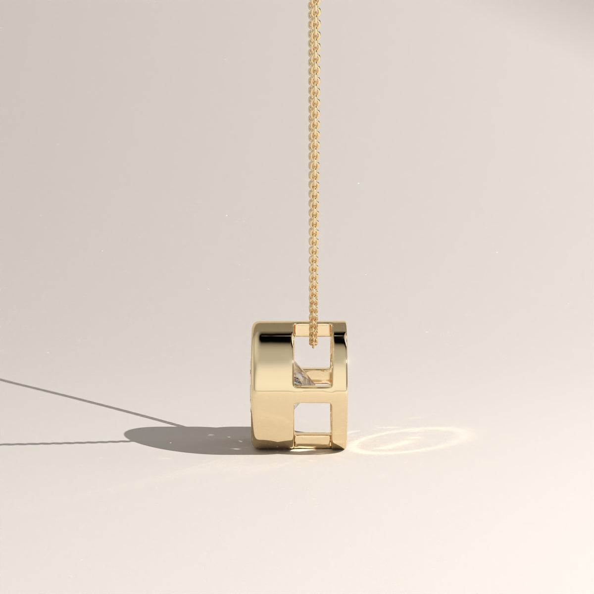 1.92ct Bezel Lab-grown Diamond Pendant Necklace - Nicole