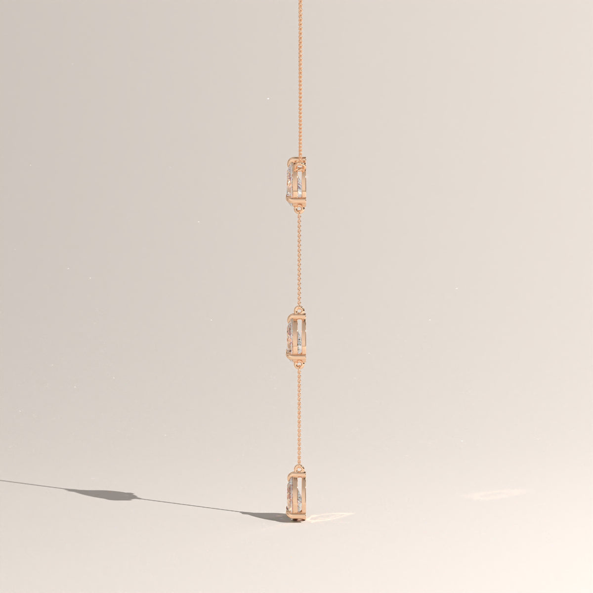 3ct TW Pear Lab-Grown Diamond Lariat Necklace – Clara