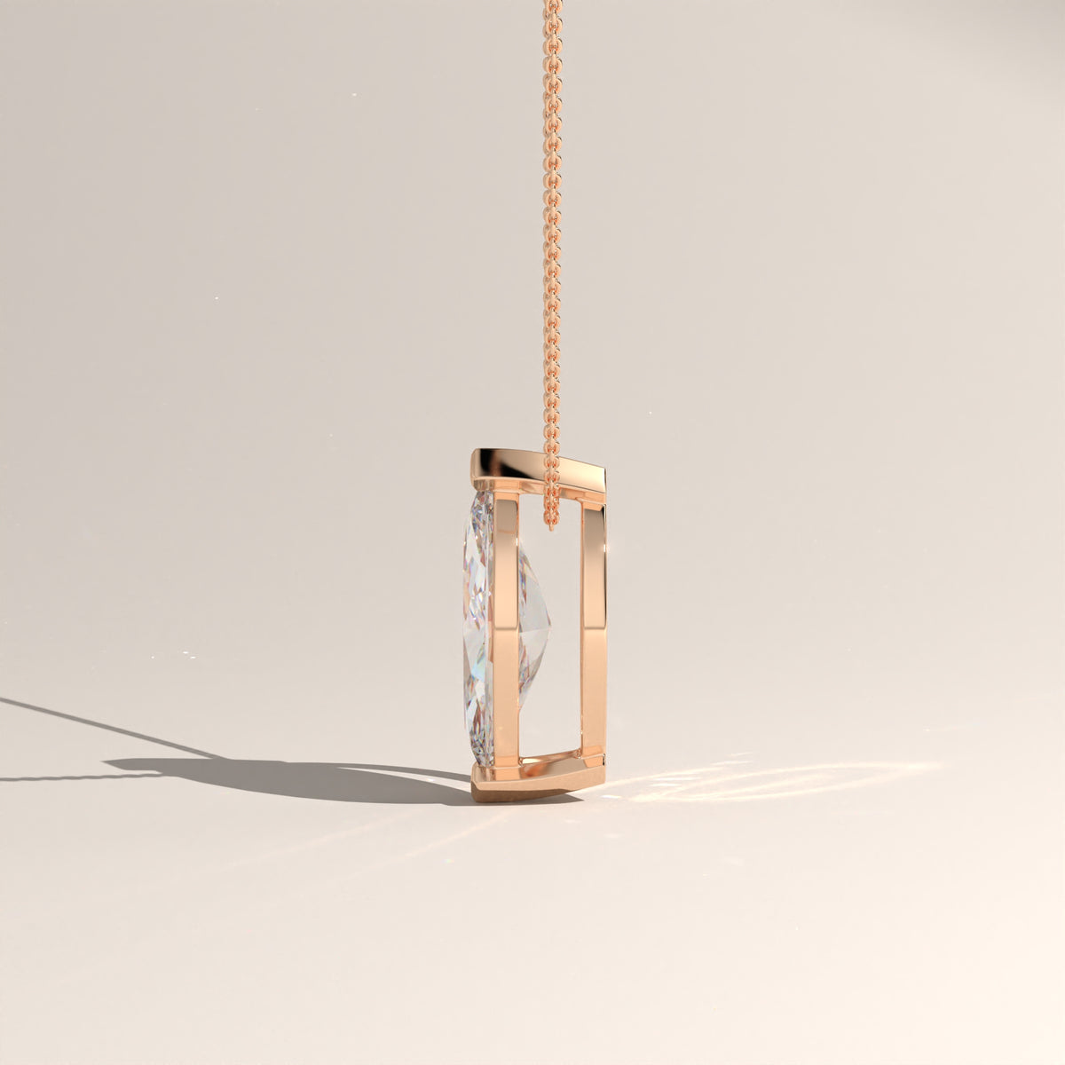 1ct Marquise Lab-Grown Diamond Pendant Necklace – Vivienne
