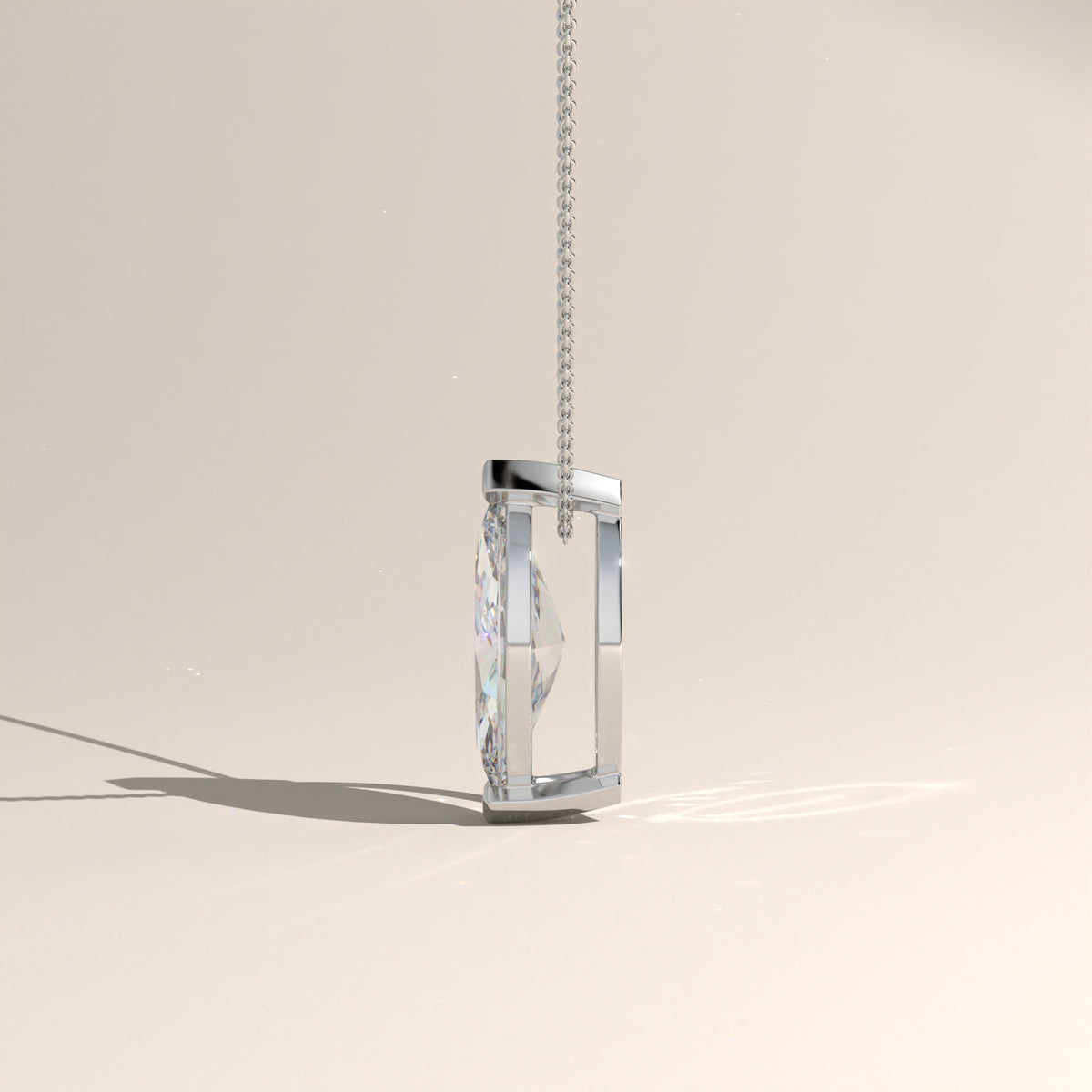 1ct Marquise Lab-Grown Diamond Pendant Necklace – Vivienne