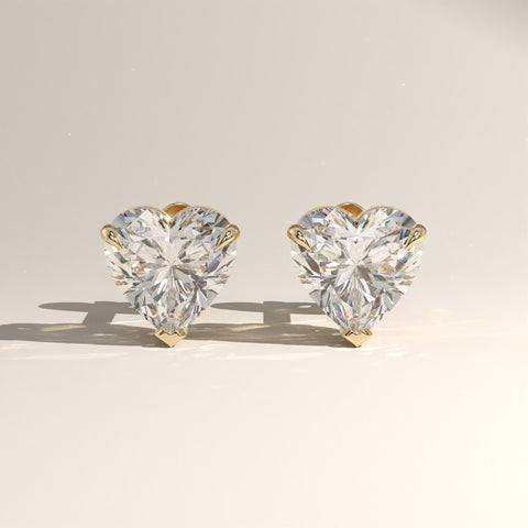 1.5ct TW Heart Lab-Grown Diamond Stud Earrings – Amara