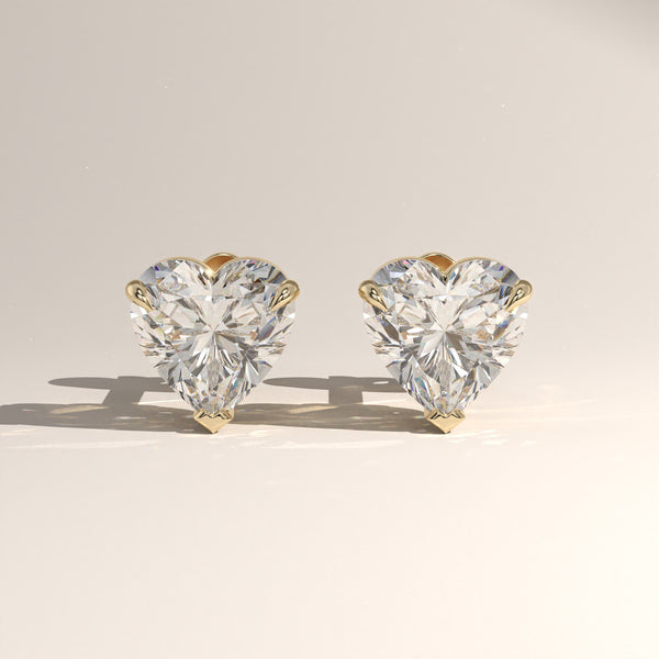 1.5ct TW Heart Lab-Grown Diamond Stud Earrings – Amara