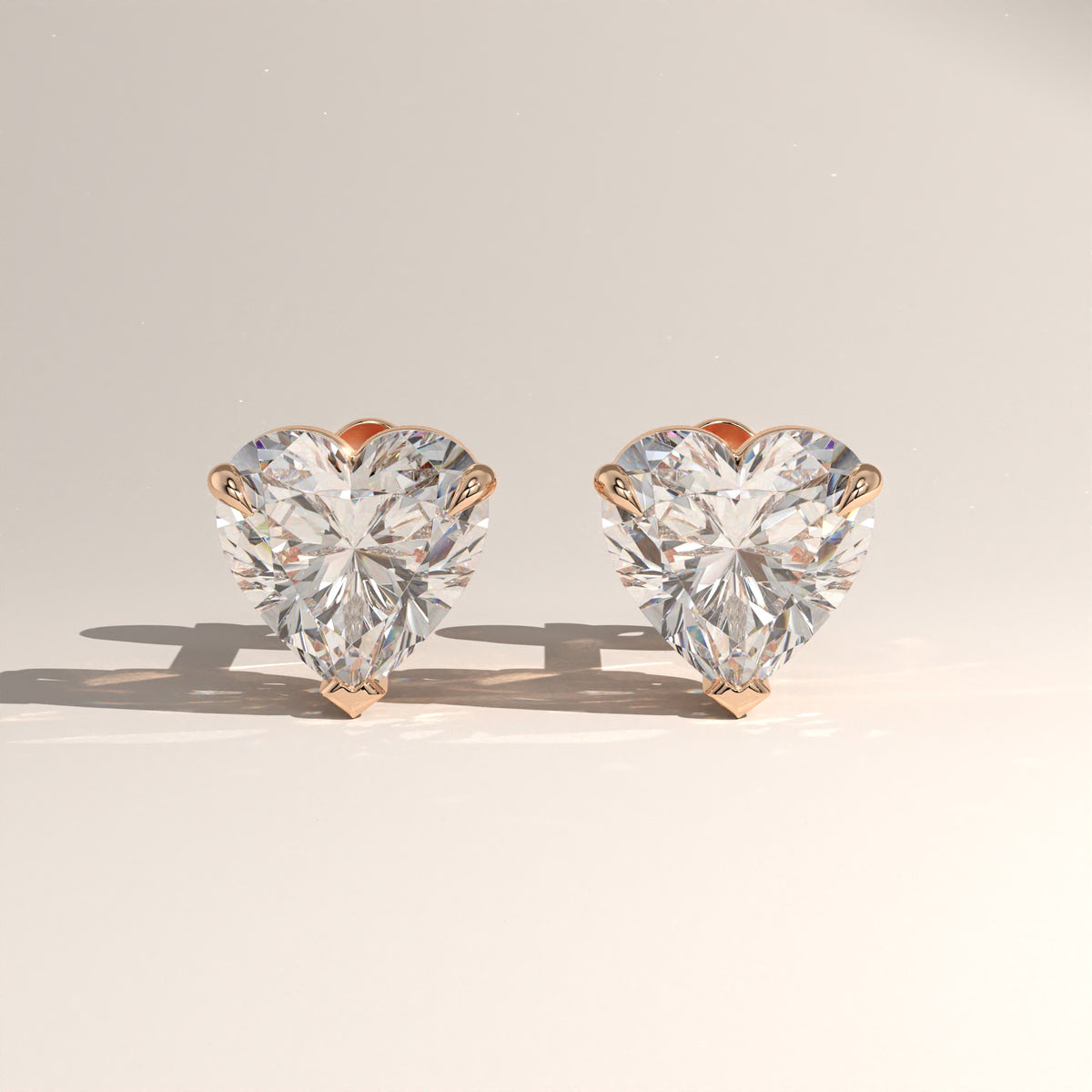 1.5ct TW Heart Lab-Grown Diamond Stud Earrings – Amara