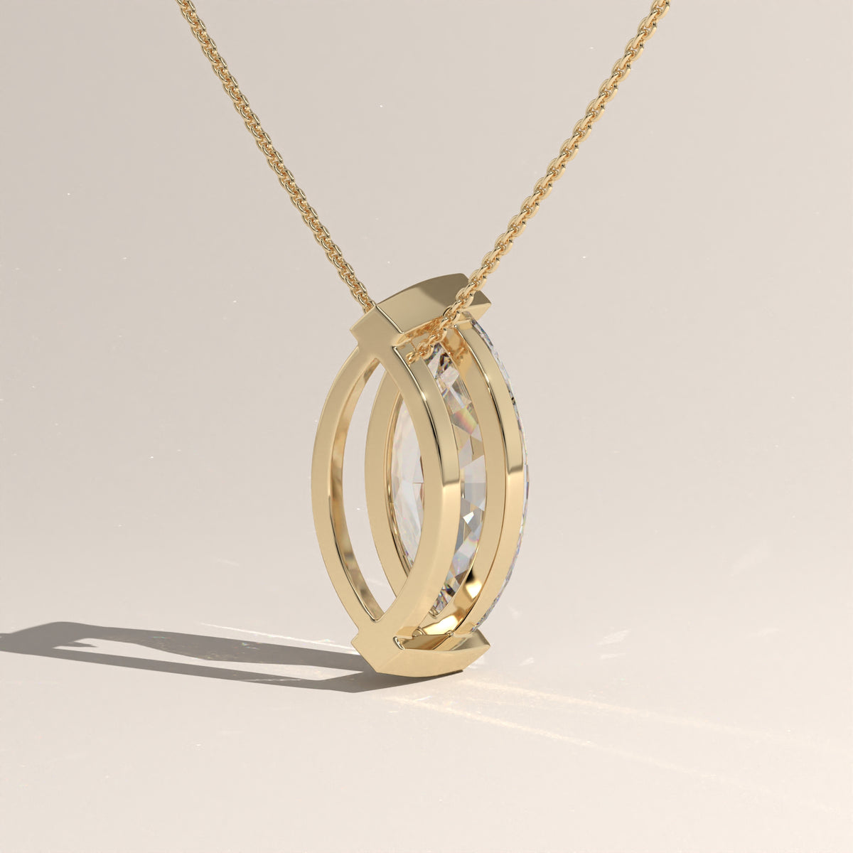 1ct Marquise Lab-Grown Diamond Pendant Necklace – Vivienne