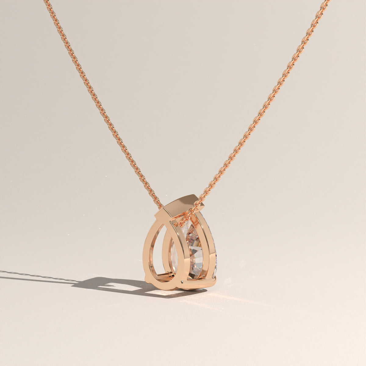 1ct Pear Lab-Grown Diamond Pendant Necklace – Rosalie