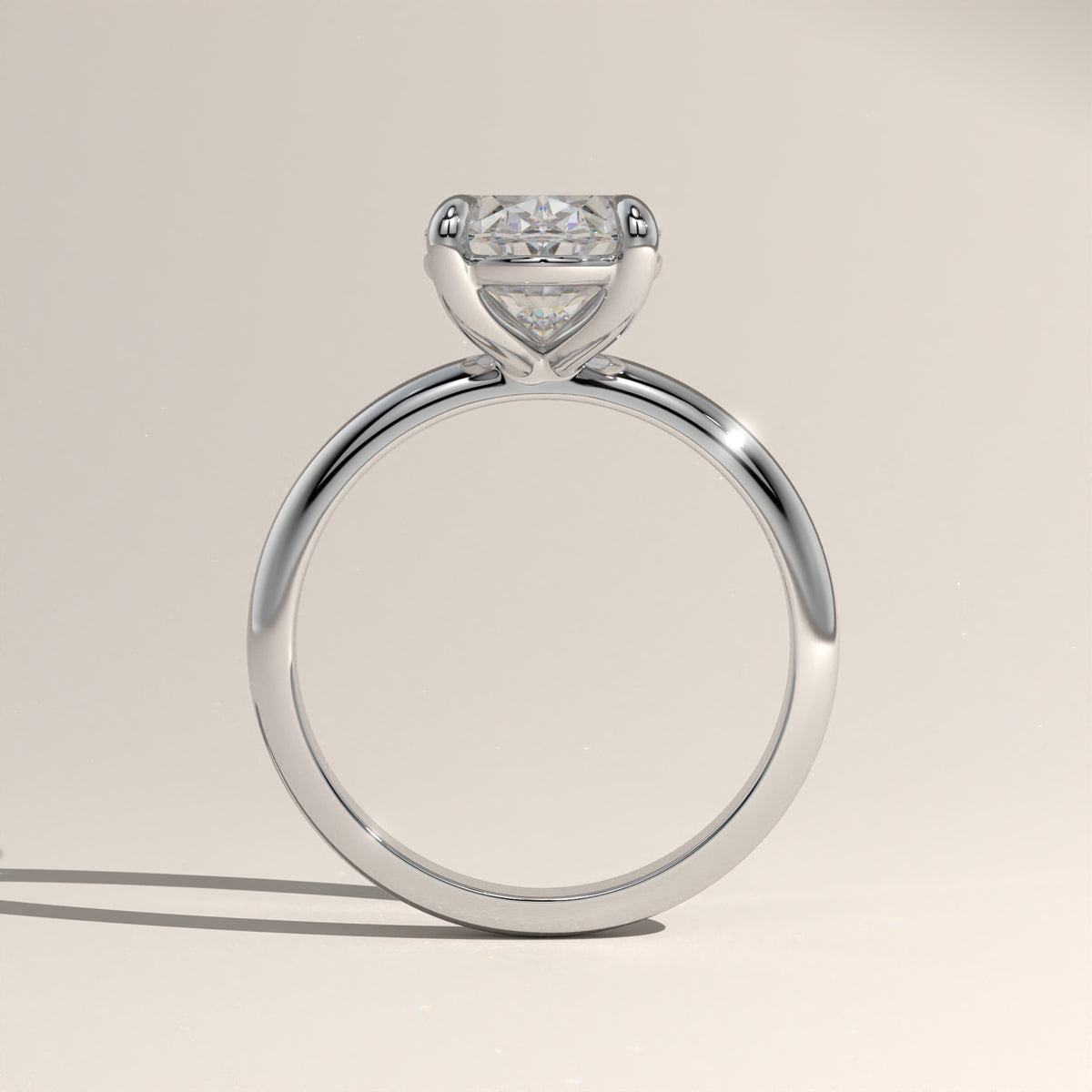 2ct Oval Lab-Grown Diamond Solitaire Engagement Ring – Adele