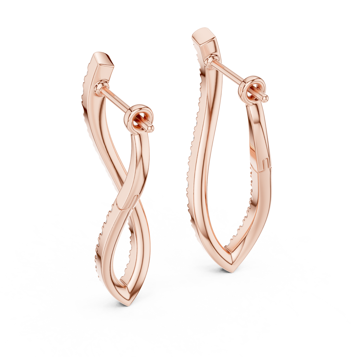 1.62ct TW Round Lab-Grown Diamond Drop Earrings