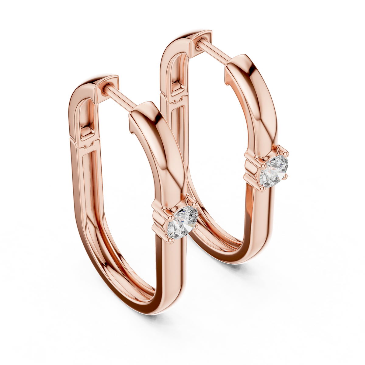 0.39ct TW Round Lab-Grown Diamond Ear Climbers