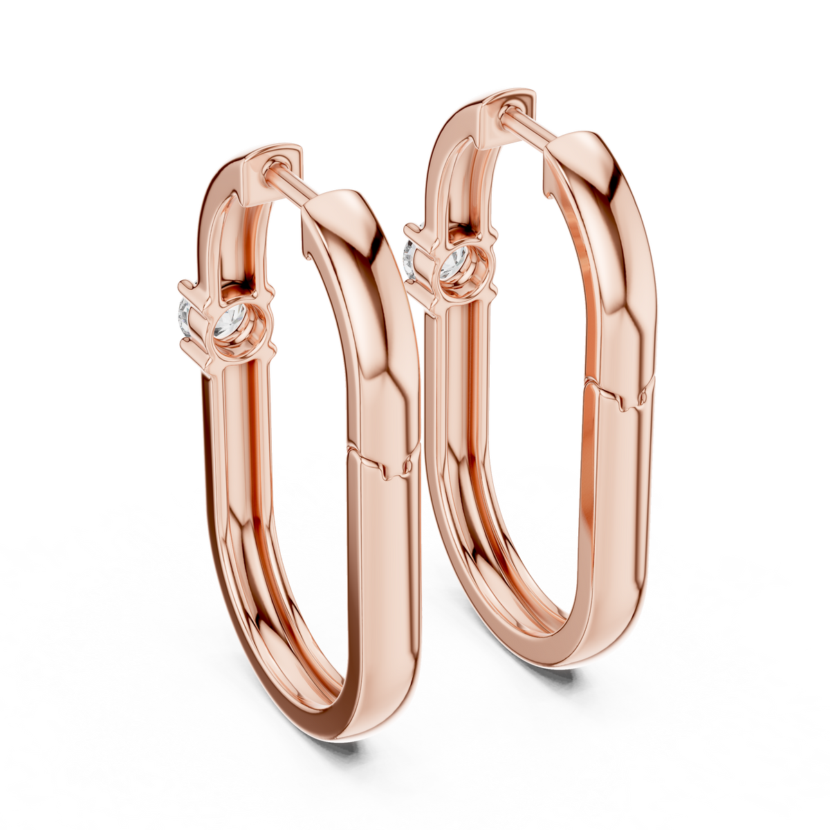0.39ct TW Round Lab-Grown Diamond Ear Climbers