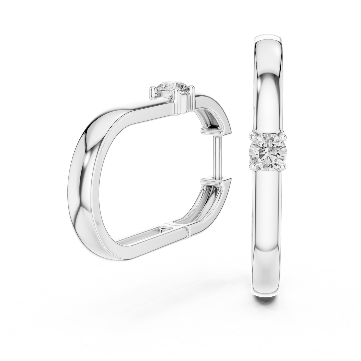 0.39ct TW Round Lab-Grown Diamond Ear Climbers