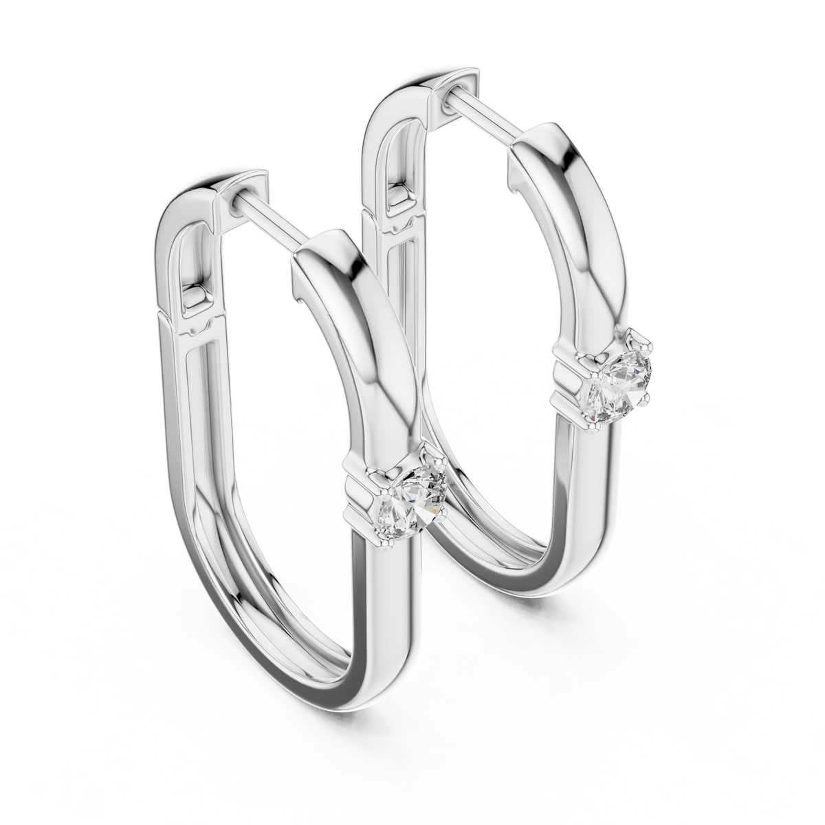 0.39ct TW Round Lab-Grown Diamond Ear Climbers