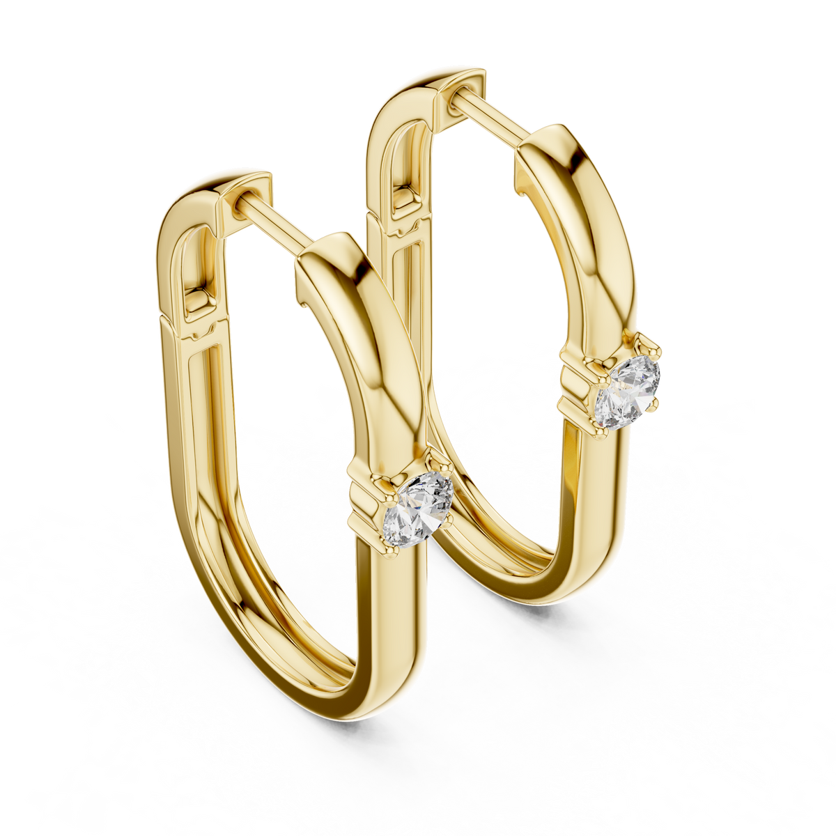 0.39ct TW Round Lab-Grown Diamond Ear Climbers