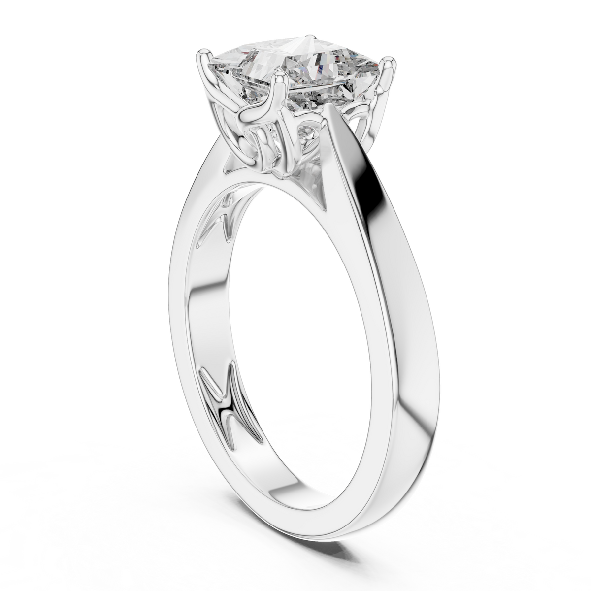 1.5ct TW Princess Cut Lab-Grown Diamond Solitaire Ring