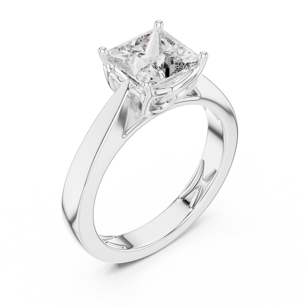 1.5ct TW Princess Cut Lab-Grown Diamond Solitaire Ring