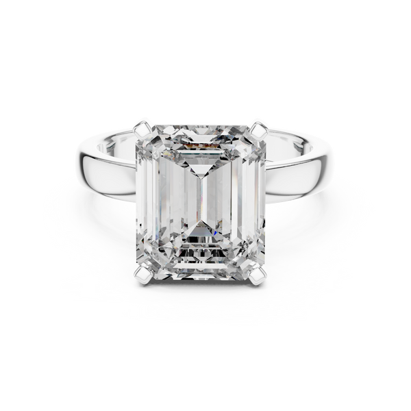 2ct TW Emerald Cut Lab-Grown Diamond Solitaire Ring