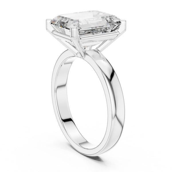 2ct TW Emerald Cut Lab-Grown Diamond Solitaire Ring