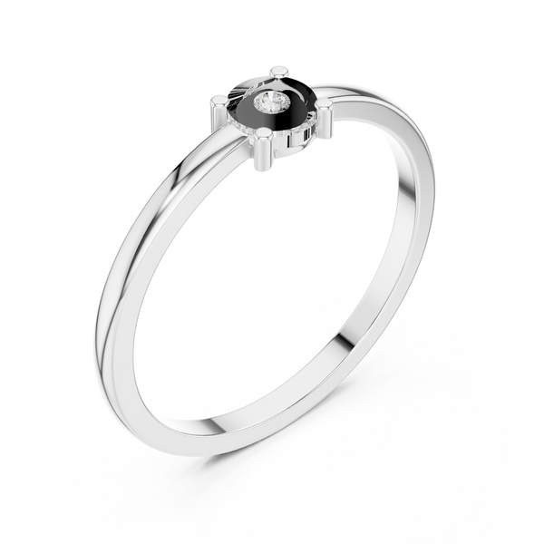 Round Lab-Grown Diamond Illusion Solitaire Ring