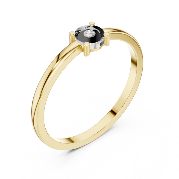 Round Lab-Grown Diamond Illusion Solitaire Ring