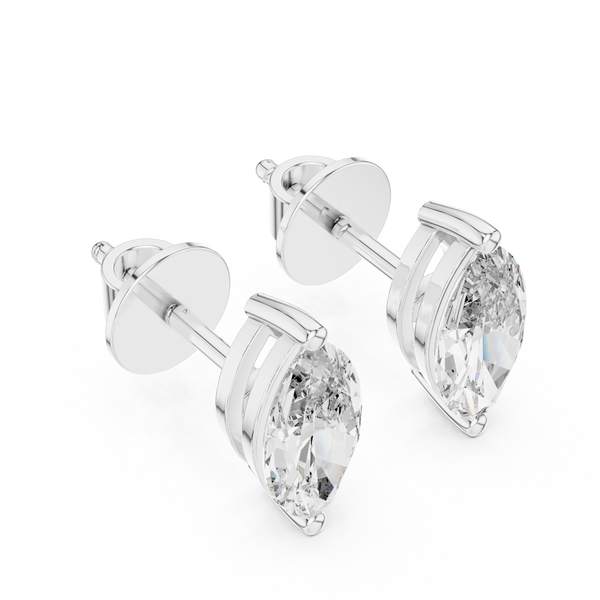 1.50ct TW Marquise Lab-Grown Diamond Stud Earrings