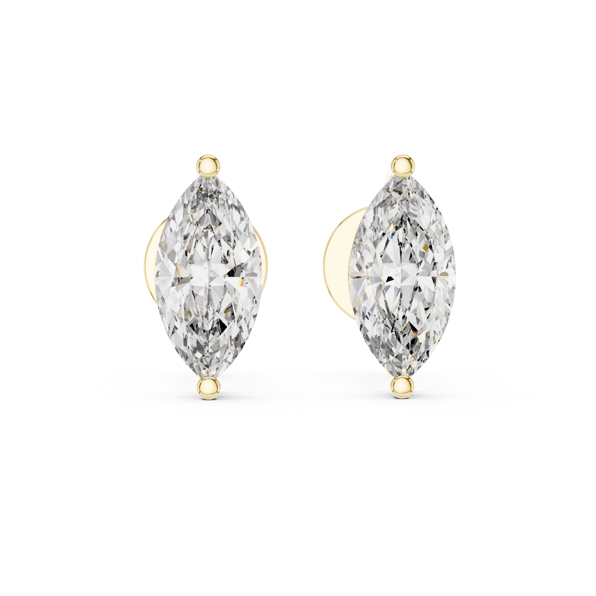 1.50ct TW Marquise Lab-Grown Diamond Stud Earrings