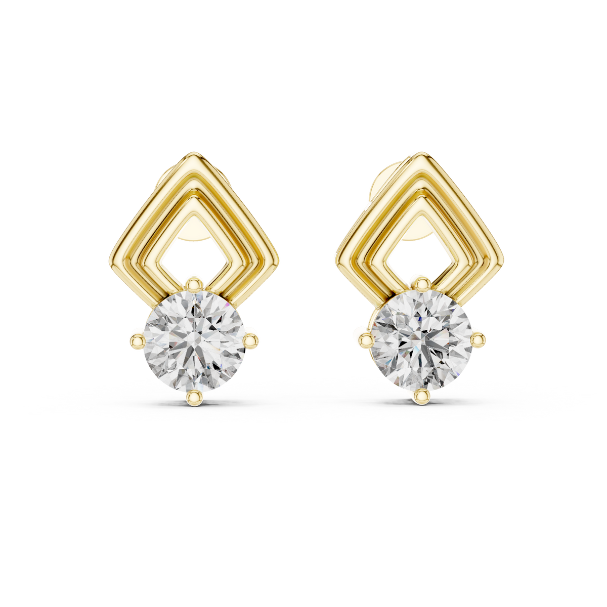 2.50ct TW Round Lab-Grown Diamond Stud Earrings