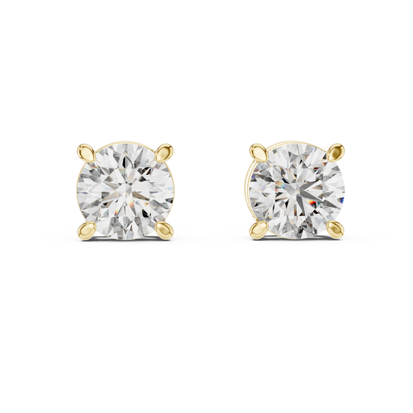 2.57ct TW Round Lab-Grown Diamond Stud Earrings
