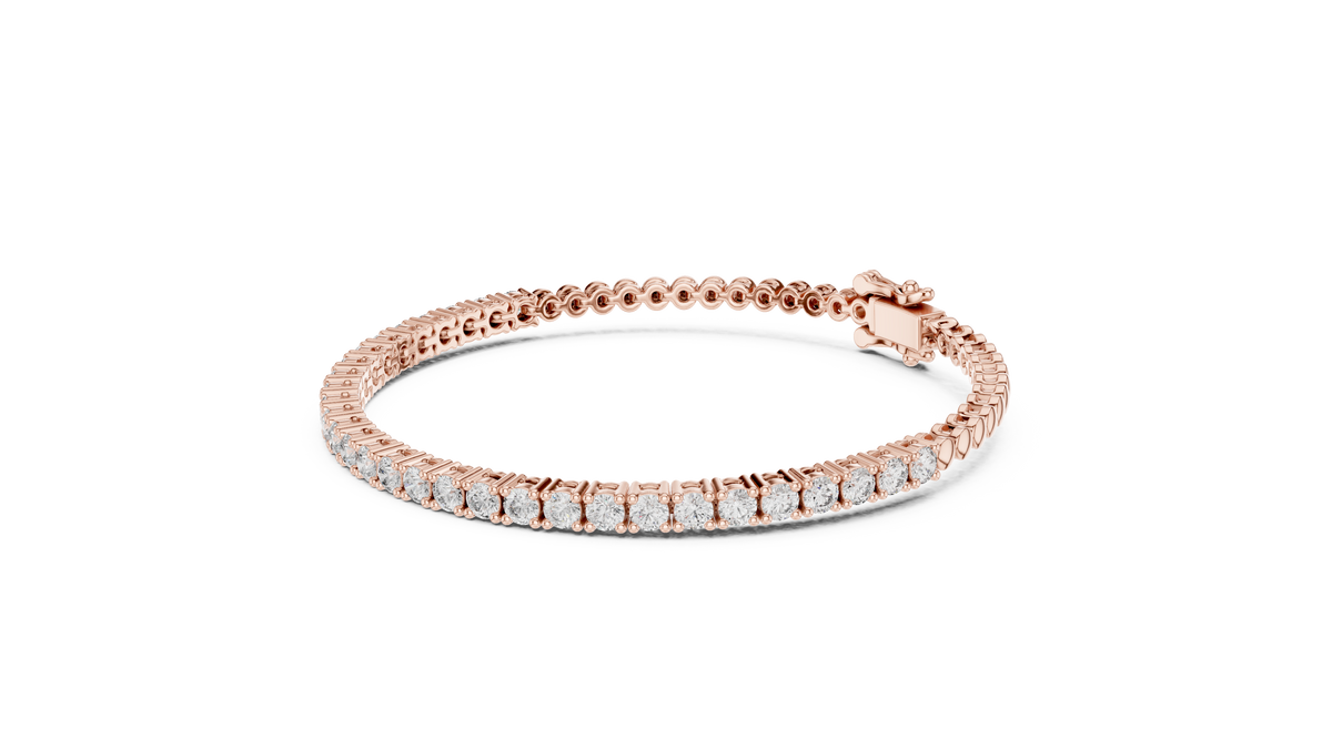 1.70ct TW Round Lab-Grown Diamond Half Tennis Bracelet