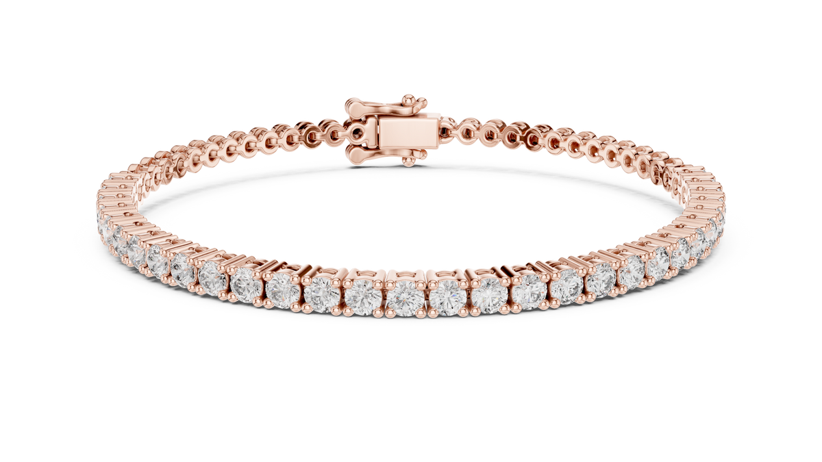 1.70ct TW Round Lab-Grown Diamond Half Tennis Bracelet