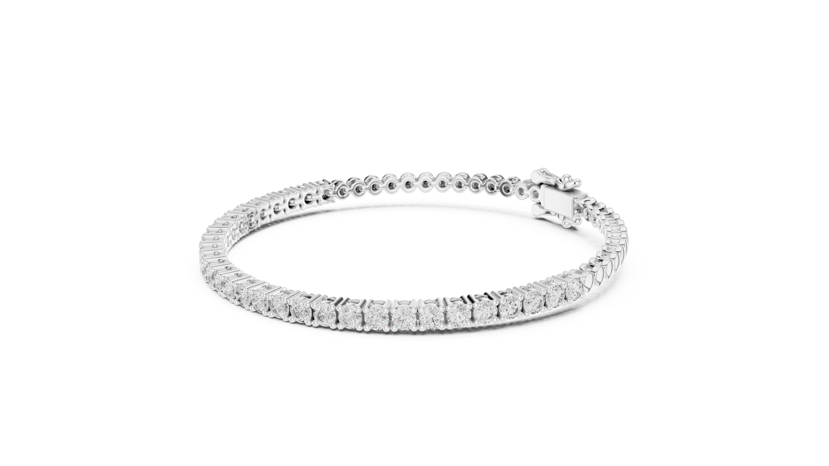 1.70ct TW Round Lab-Grown Diamond Half Tennis Bracelet