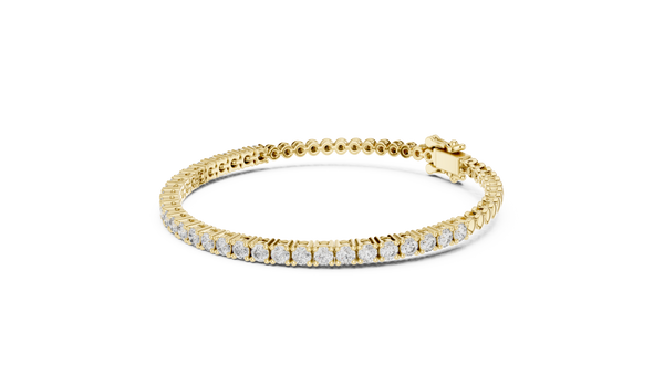 1.70ct TW Round Lab-Grown Diamond Half Tennis Bracelet
