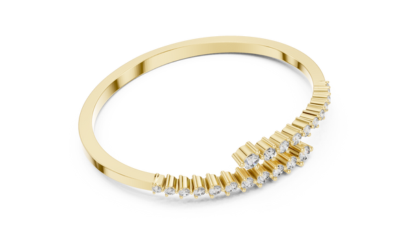 1.74ct TW Round Lab-Grown Diamond Graduated Bangle