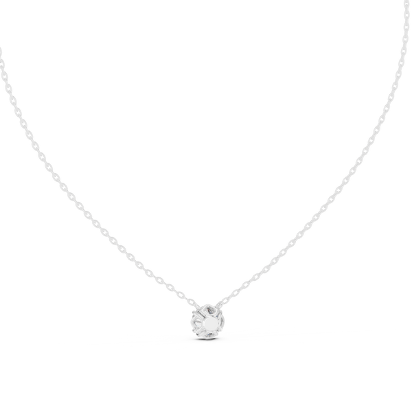 1.00ct TW Round Lab-Grown Diamond Solitaire Pendant Necklace