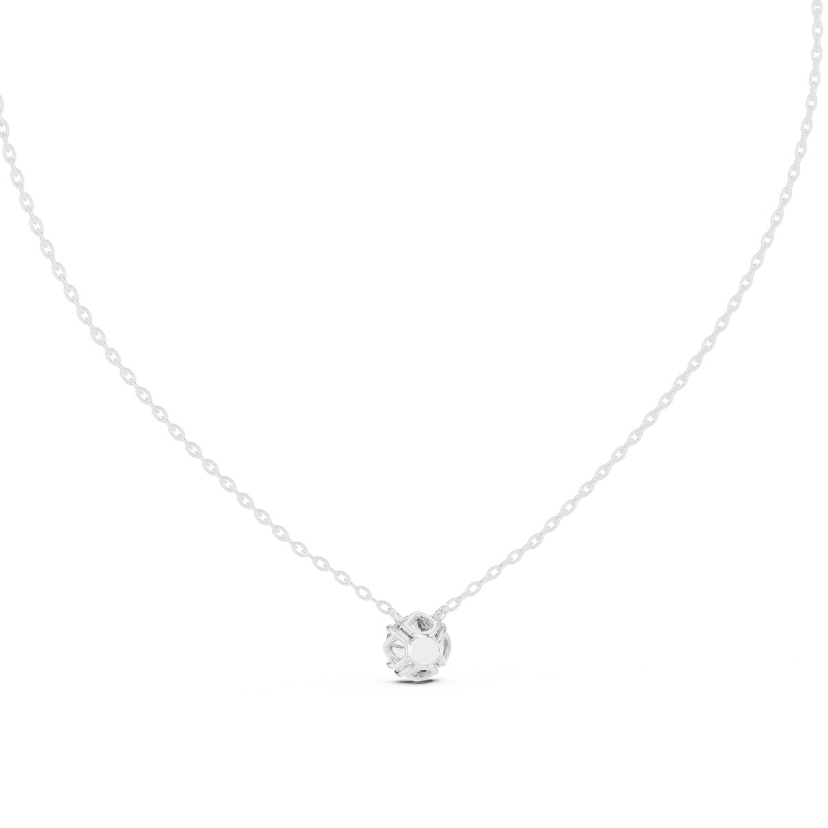 1.00ct TW Round Lab-Grown Diamond Solitaire Pendant Necklace