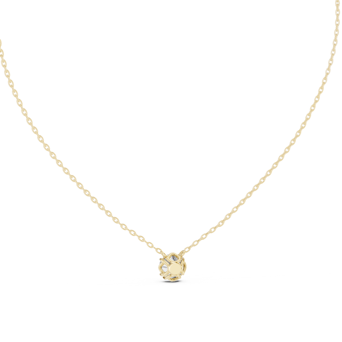 1.00ct TW Round Lab-Grown Diamond Solitaire Pendant Necklace