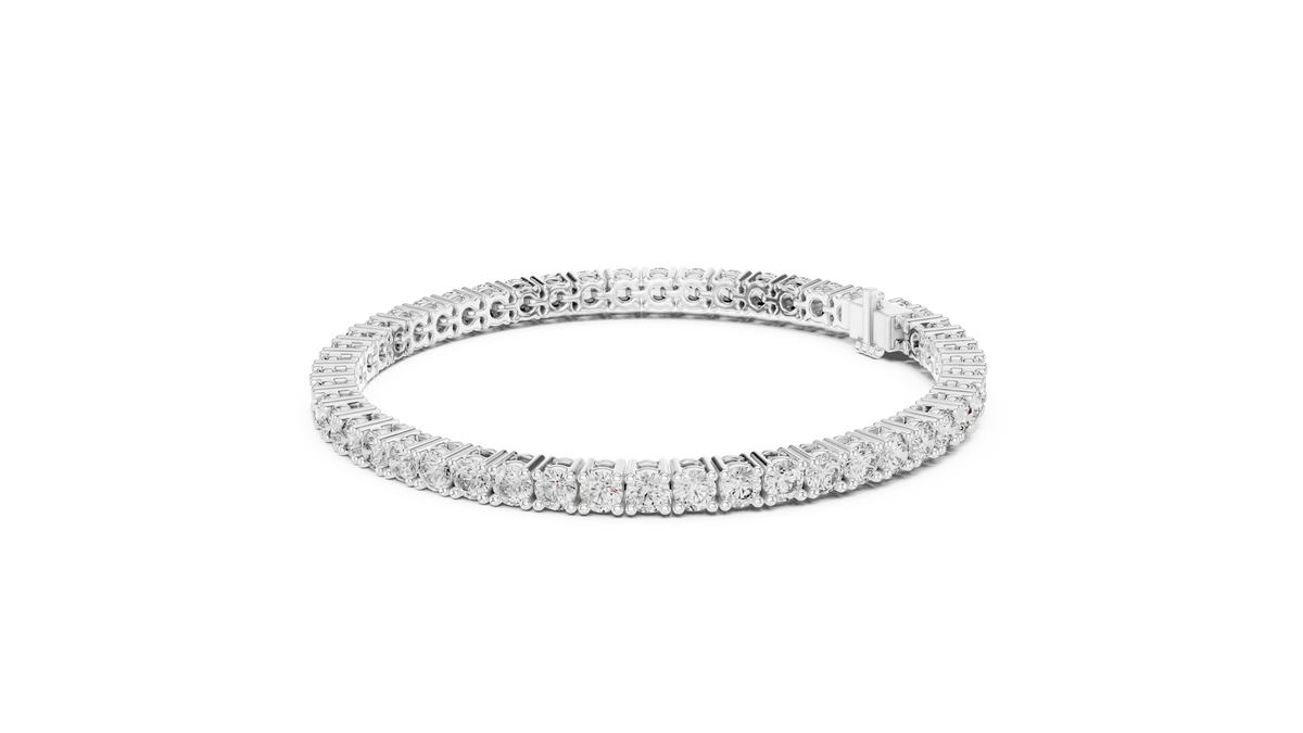 6ct TW Round Lab-Grown Diamond Tennis Bracelet