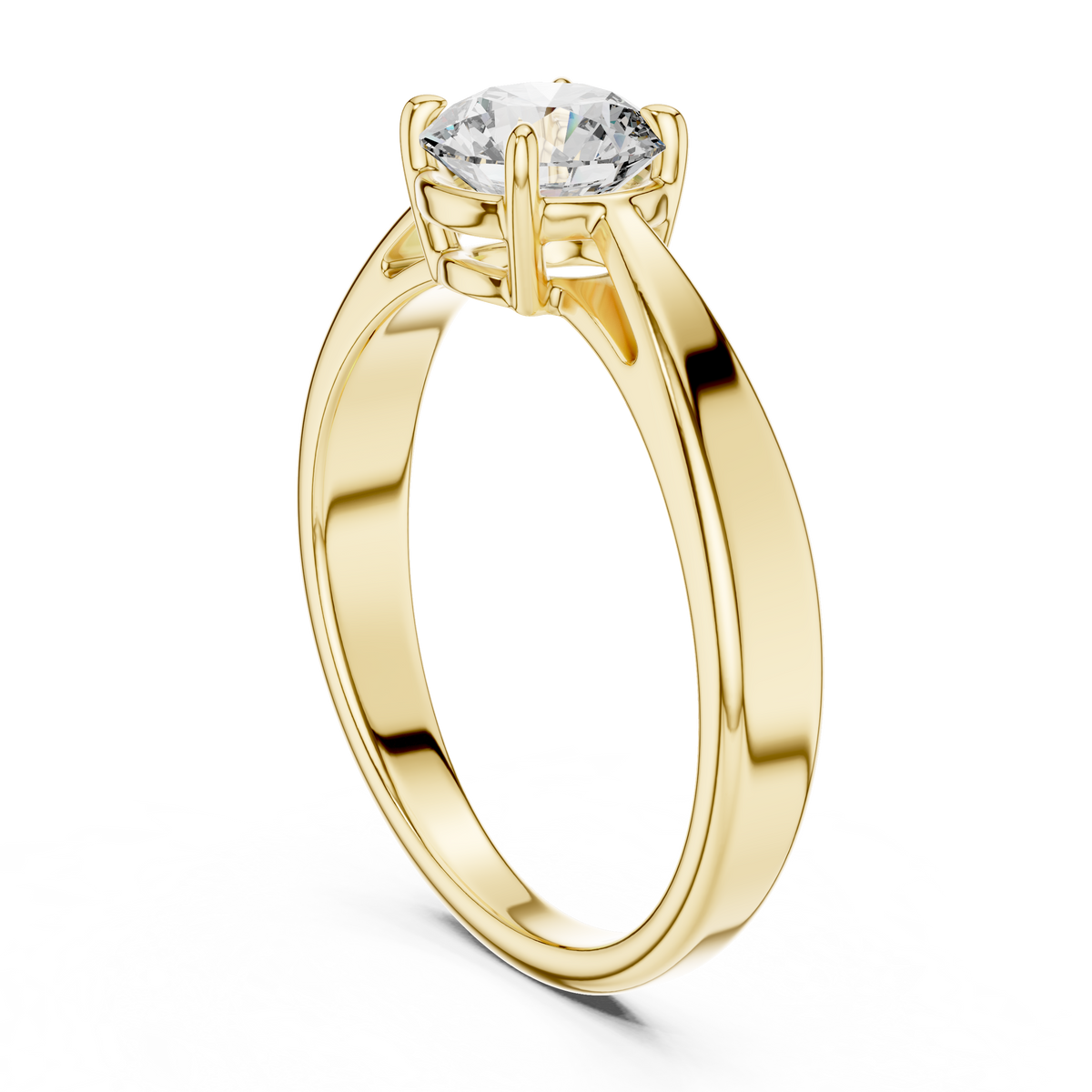 1ct TW Round Lab-Grown Diamond Solitaire Ring — The Inaaya