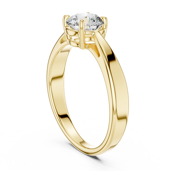 1ct TW Round Lab-Grown Diamond Solitaire Ring — The Inaaya