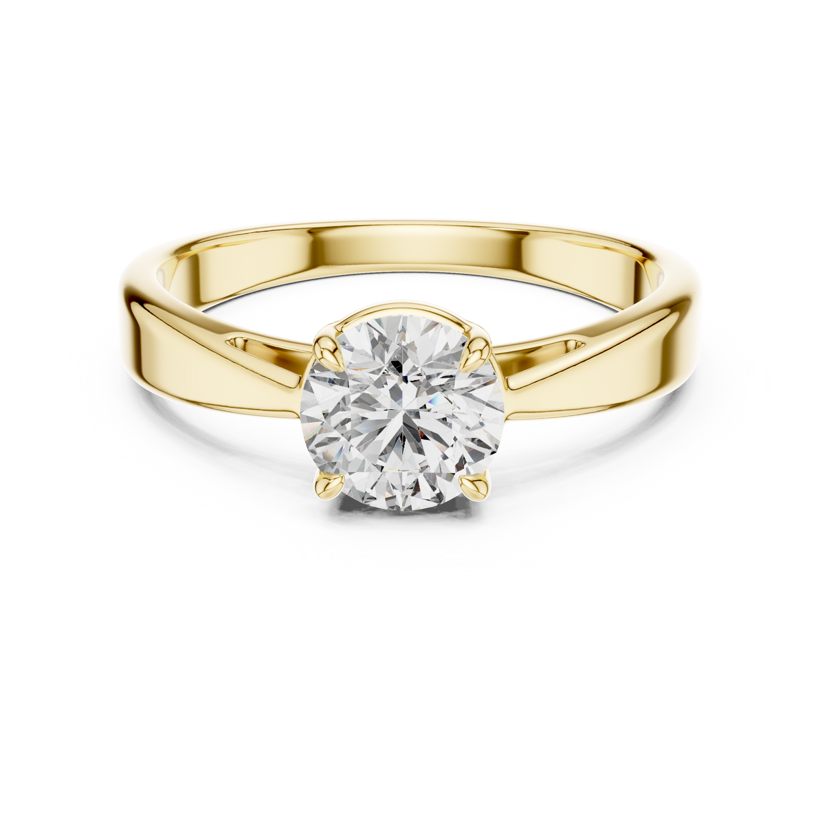 1ct TW Round Lab-Grown Diamond Solitaire Ring — The Inaaya