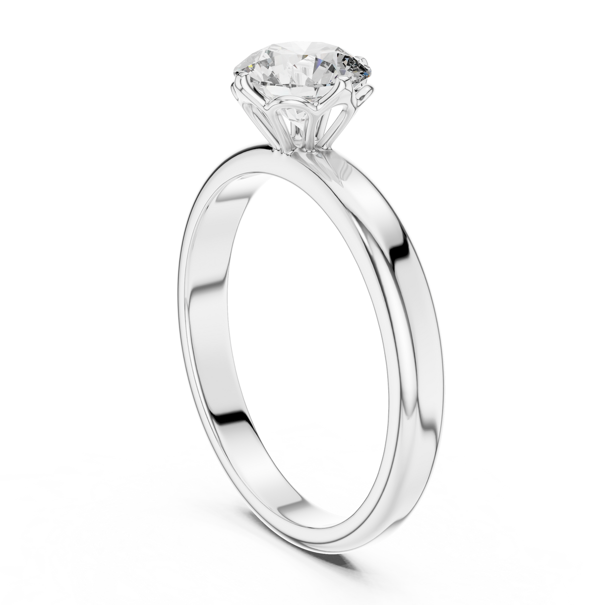 1ct TW Round Lab-Grown Diamond Solitaire Ring — The Naomi