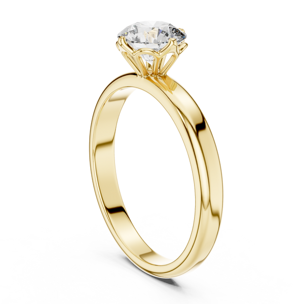 1ct TW Round Lab-Grown Diamond Solitaire Ring — The Naomi