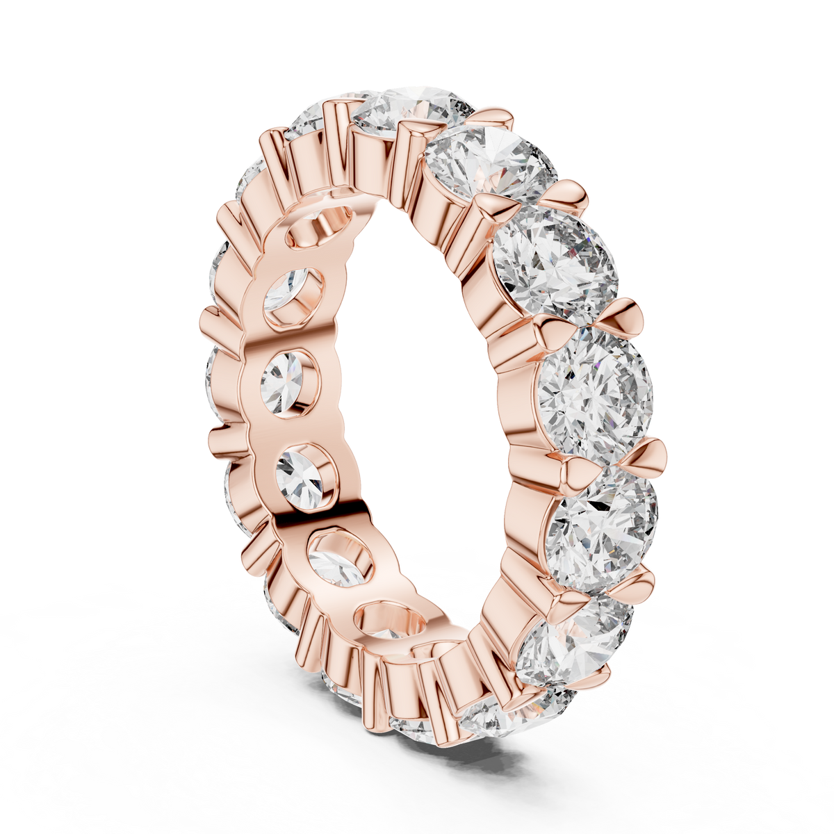 4.79ct TW Round Lab-Grown Diamond Eternity Ring