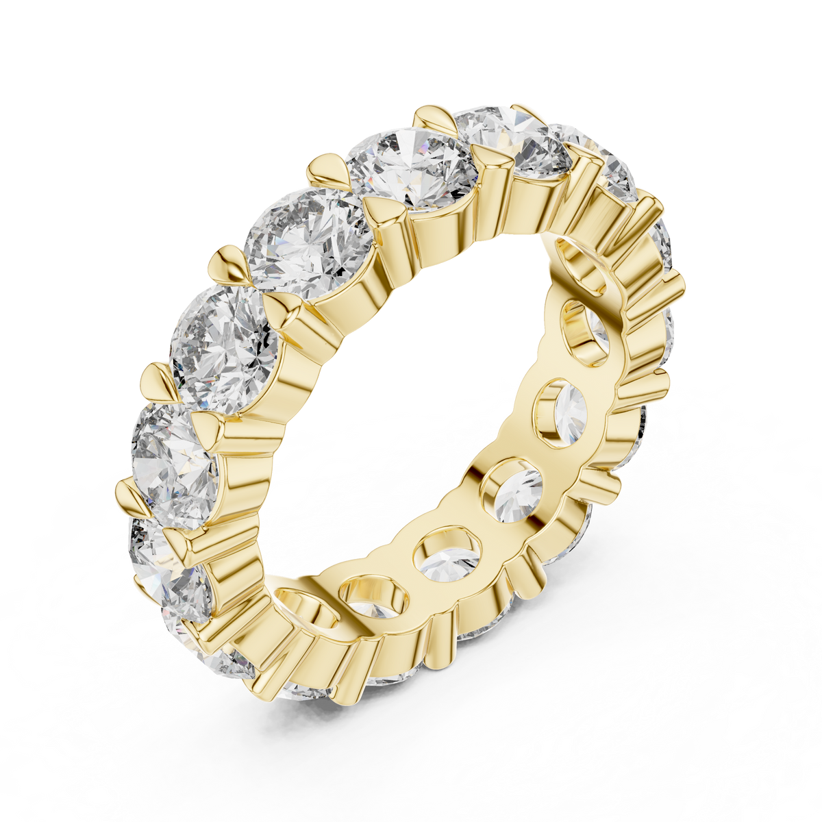 4.79ct TW Round Lab-Grown Diamond Eternity Ring