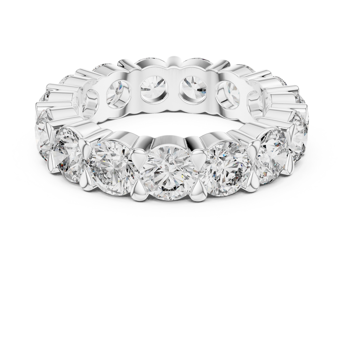 4.79ct TW Round Lab-Grown Diamond Eternity Ring