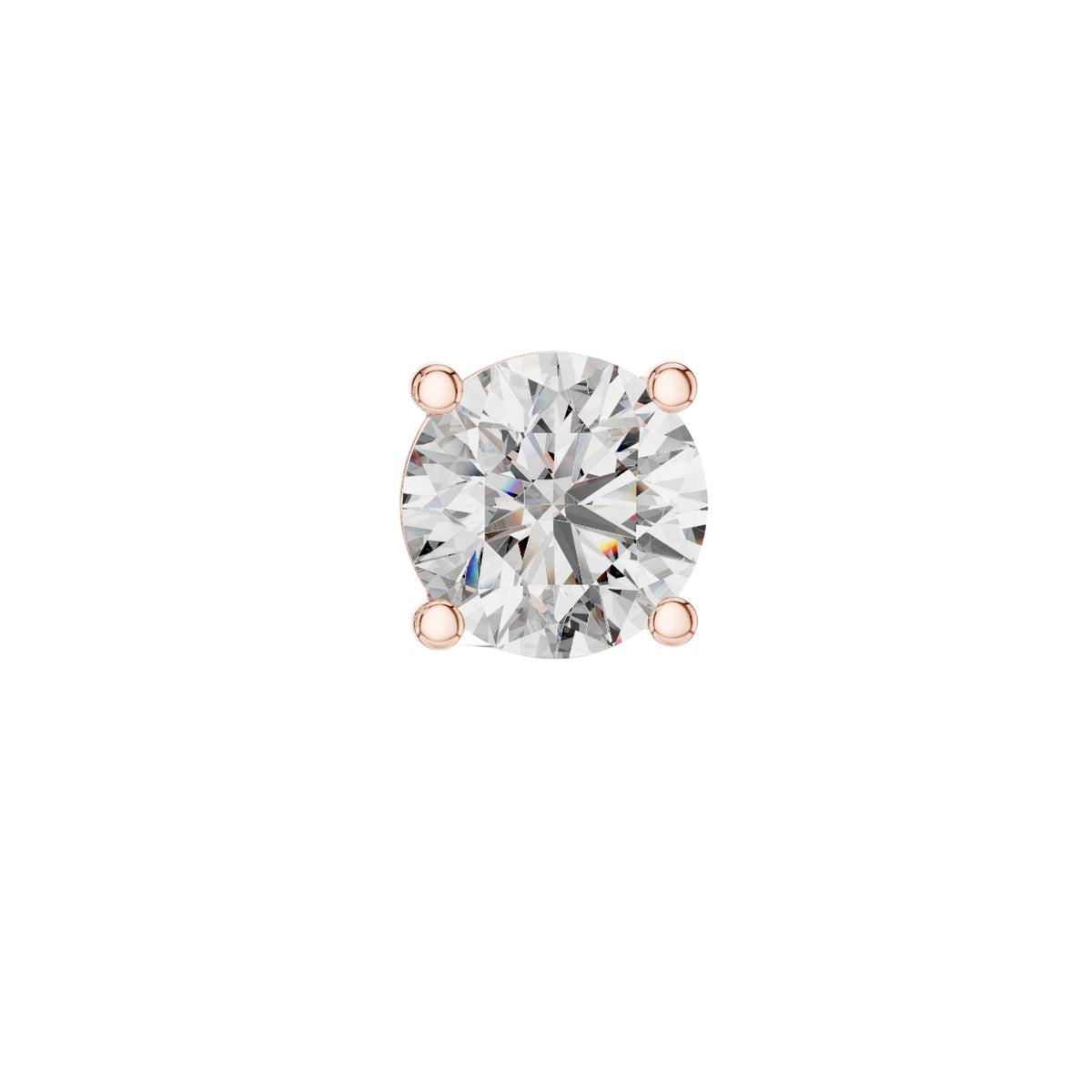 1.9ct Round Solitaire Lab Diamond Stud Earring fo Men