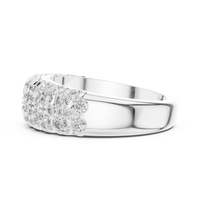 1.92ct TW Round Lab-Grown Diamond Pavé Dome Band in White Gold — Verasah fine jewellery