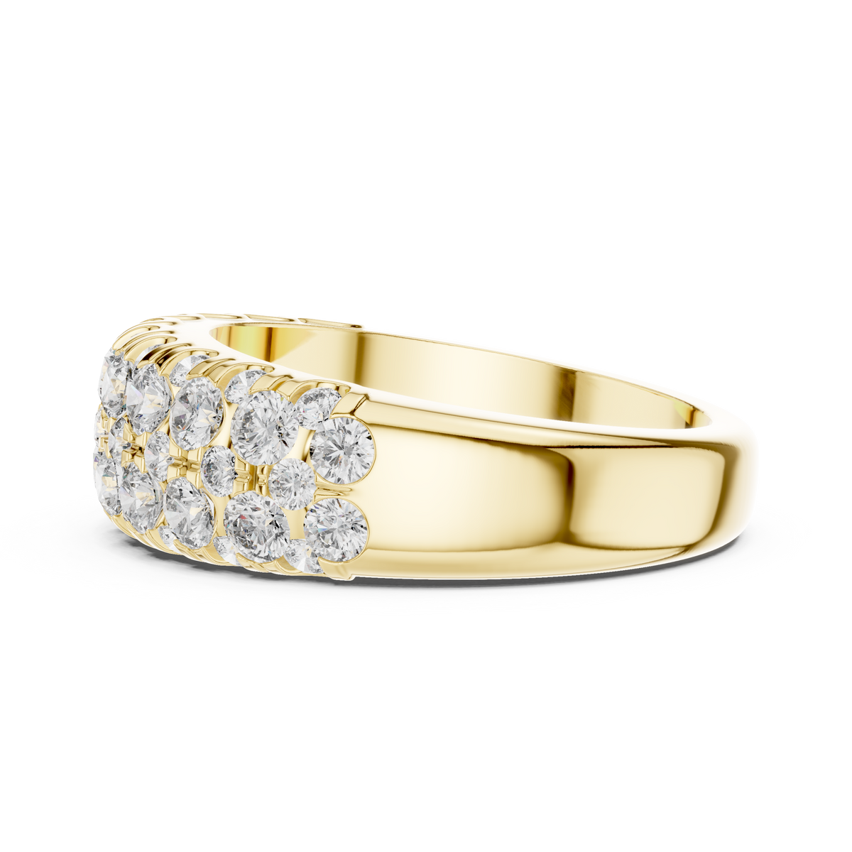 1.92ct TW Round Lab-Grown Diamond Pavé Dome Band