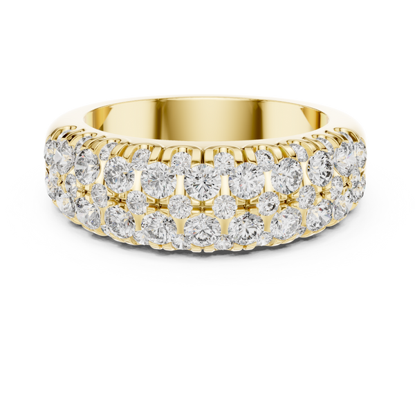 1.92ct TW Round Lab-Grown Diamond Pavé Dome Band