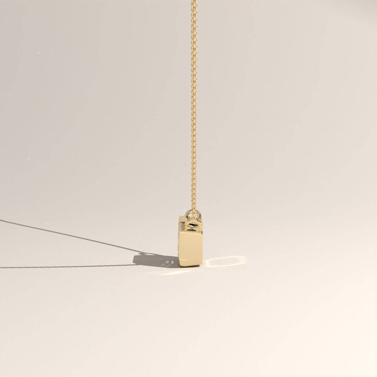 1ct Emerald Cut Lab-Grown Diamond Bezel Necklace – Harper